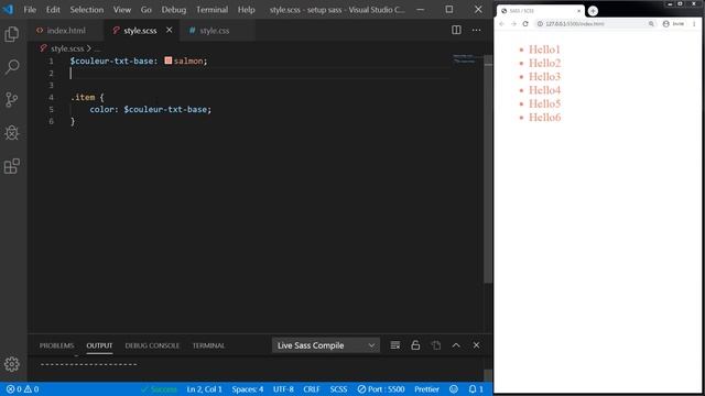 SASS/SCSS : Nesting et variables смотреть онлайн