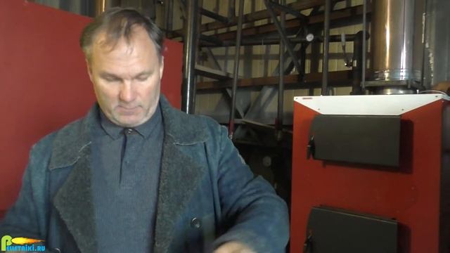 Пеллетные котлы Dragon AT-80 и AT-150. Отопление цеха 3000 м2. смотреть онлайн