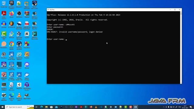 ORA-01017: invalid username/password; logon denied - Oracle Database 12c Error Messages смотреть онлайн