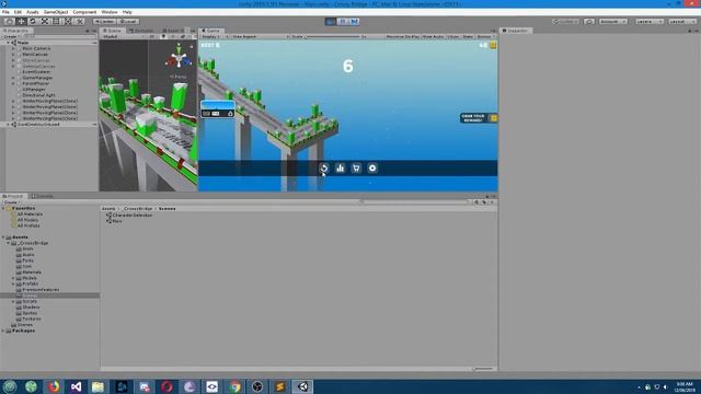 Crossy Bridge (Road Generation Bug) смотреть онлайн