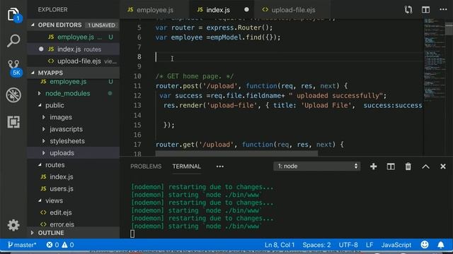 Node js tutorials for beginners in hindi | Upload Image or File using Express js and Multer смотреть онлайн