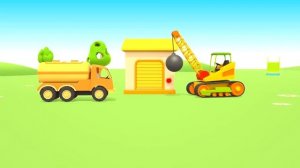 Мультики про машинки для детей и детские игры. Вспомогательные машины. Изучайте цвета и транспортные