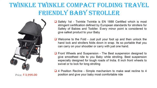 Top 5 Best Baby Strollers Pram in India 2020 With Price смотреть онлайн