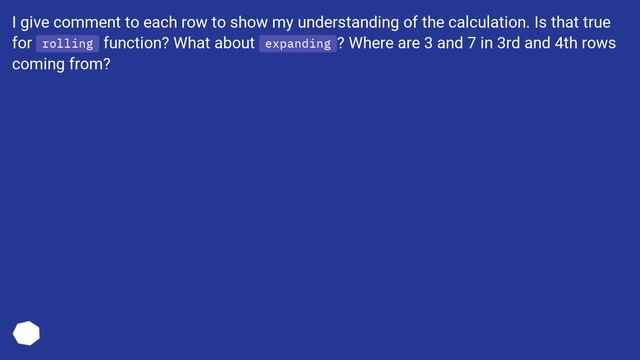 Pandas DataFrame: difference between rolling and expanding function смотреть онлайн