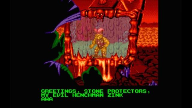 Super Nintendo (Snes) 16-bit Stone Protectors Stage 1