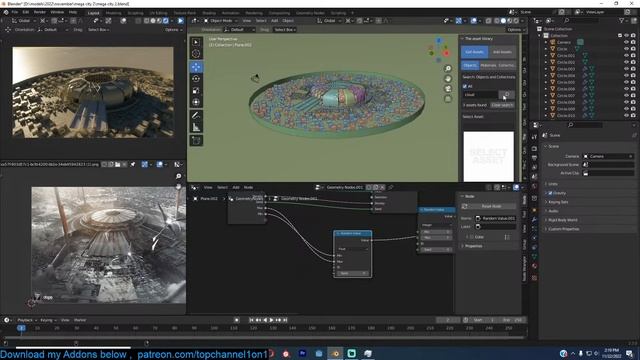 ? blender live - making a mega city in blender смотреть онлайн