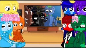 Rainbow Friends Chapter 2 React To Color or Die vs Monsters of the Multiverses Part 1 & 2 II Naomi?