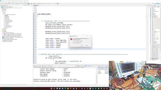 Fix Failure starting GDB server - ST LINK V2 Failed to bind to port 61234 смотреть онлайн