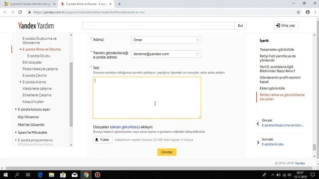 Yandex.Mail'de mail gelmiyor ve gitmiyor смотреть онлайн
