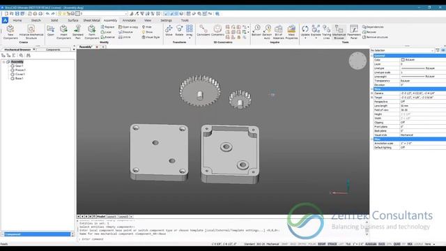 How BricsCAD Works with Mechanical Assemblies смотреть онлайн