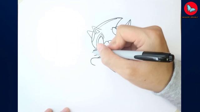 How To Draw Shadow The Hedgehog | Drawing Animals смотреть онлайн