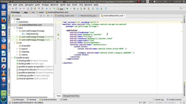 Android Hello World App - Android Studio tutorial for beginners смотреть онлайн