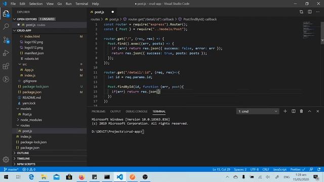 Creating a MERN stack CRUD app | Part 4 - Adding API request to get Post Detail смотреть онлайн