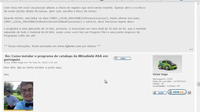 Tutorial programa ASA Catalogo de peças da Mitsubishi "vídeo 2 Instalação" смотреть онлайн