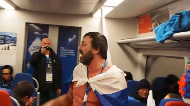 СОЧИ 2014 (SOCHI 2014) В ласточке! РУССКИЕ ОЛИМПИЙСКИЕ БОЛЕЛЬЩИКИ ПОЮТ ПЕСНИ!!! )) смотреть онлайн