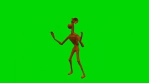 3D сереноголовый танцует на зелëном фоне (4 варяции) (берите)