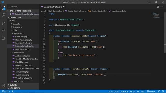 Laravel 7 Tutorial - Http Session смотреть онлайн