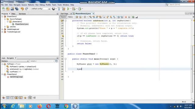 Java the complete Reference Ninth Edition (Chapter 28) Example (7) Phaser Example 2 смотреть онлайн