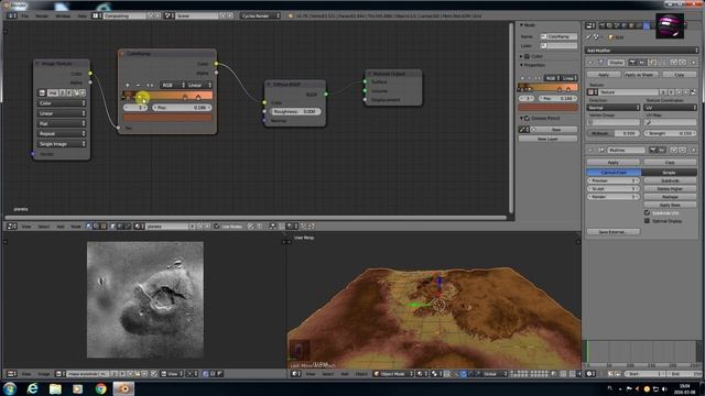 Blender 2.76 Teren 3D Modelowanie terenu wg zadanej mapy wysokości Poradnik PL смотреть онлайн