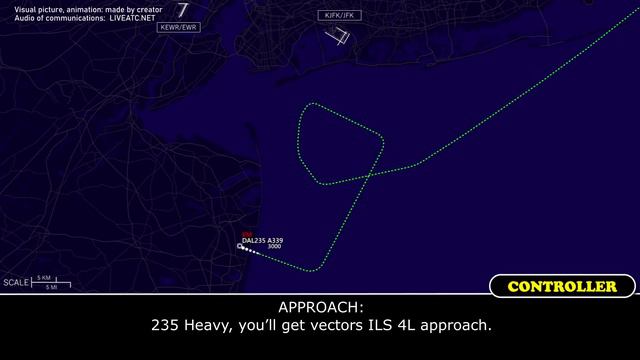 Stuck flaps. Emergency landing | Delta Airbus A330-900 | New York, ATC смотреть онлайн