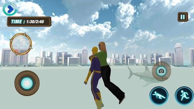 Grand Superhero Spider Flying City Rescue Mission Super Heroes Rescue Android Game Play 2017 смотреть онлайн