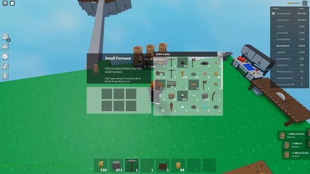 БОМЖИК НУБИК НАЧАЛ СТРОИТЬ АВТОФАРМ ФЕРМУ В СКАЙБЛОК ӏ Roblox смотреть онлайн