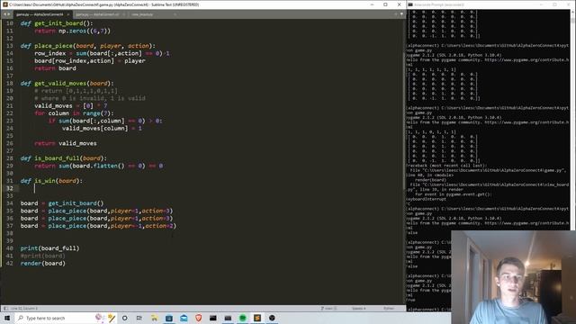 Recreating DeepMind's AlphaZero - AI Plays Connect 4 - Part 1: Building the Game Environment смотреть онлайн