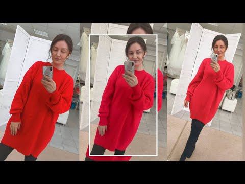 Вязаное платье английской резинкой | Описание вязания оверсайз платья на машине смотреть онлайн