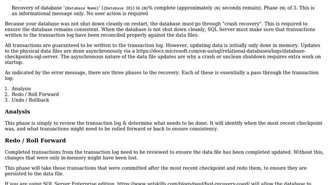 Databases: SQL database stuck in recovery (2 Solutions!!) смотреть онлайн