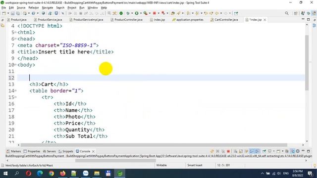 Create PayPal Payment from Shopping Cart with Paypal Buttons in Spring Boot MVC - Part 1 смотреть онлайн