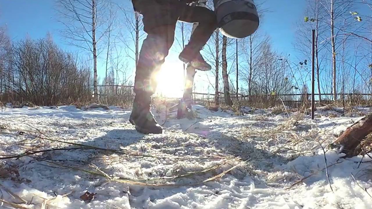 Garmin Virb 360 и мои тренировки на даче. КукуруЗо и зима. смотреть онлайн