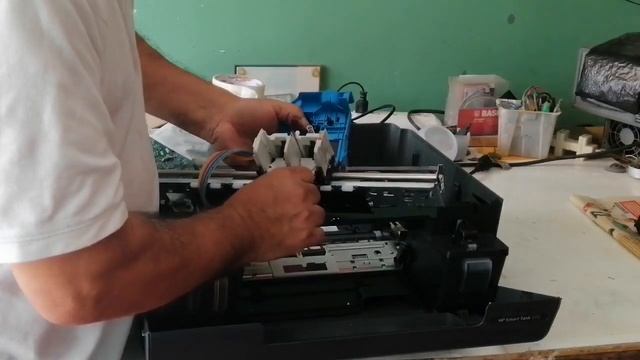 HP SMART TANK 515, spilled ink, derrame de tinta en cabezales y carruaje смотреть онлайн