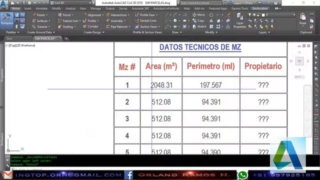AUTOCAD CIVIL 3D 2018 PARCELACIONES Y LOTIZACIONES смотреть онлайн