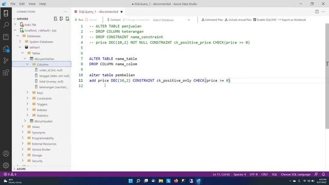 SQL SERVER DDL TUTORIALS #8 DROP COLUMN смотреть онлайн