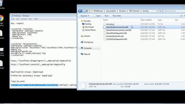Recover Weblogic Password смотреть онлайн