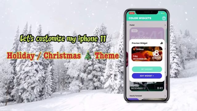 How to customize your iPhone with ios 14 update & widgets | Holiday/Christmas Aesthetic смотреть онлайн