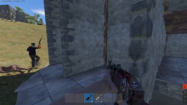 ПОСТРОИЛИ ДЕРЕВНЮ! РЕЙДЫ, ФАЙТЫ И ДРУГОЕ В РАСТ59 | RUST59 смотреть онлайн