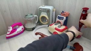 Распаковываем и тестируем детские стиральные машинки и бытовую технику!
