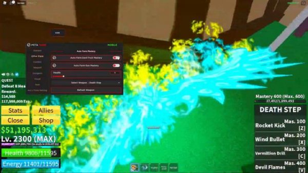 BLOX FRUITS Script Pastebin 2022 UPDATE AUTO FARM | FRUIT MASTERY | FAST ATTACK | AUTO RAID 🔥🔵