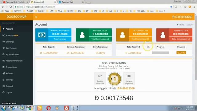 Free 17 New Mining Site & Dogecoinup Mining New Dogecoin Cloud Mining Site Free Sign up Bonus. смотреть онлайн