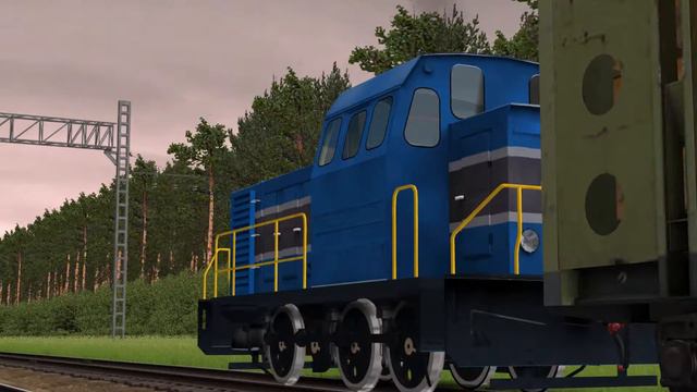 [Trainz 12] Поездка на TGM23B48 GO Rail | Карта "Мостик" смотреть онлайн