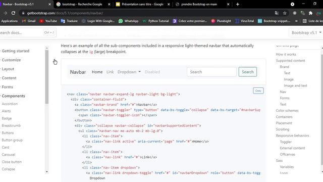 Tutorial: Getting Started with Bootstrap 5 for Beginners, Create Menu [ Part 2] смотреть онлайн