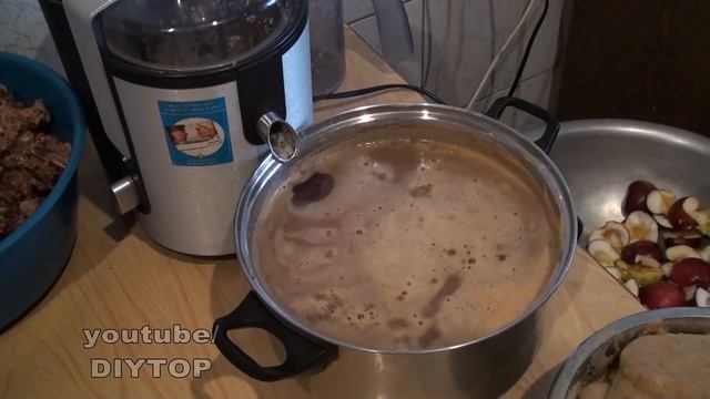 Как приготовить яблочный сок на зиму. Сок из соковыжималки. Сделай сам. смотреть онлайн