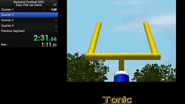 Backyard Football 2002 Speedrun Easy, Pick Up Game смотреть онлайн