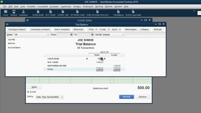 QuickBooks Home Finance Depositing Income To The Bank Register Window смотреть онлайн