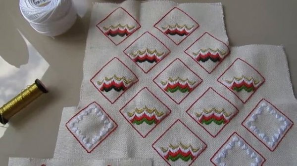 "Bargello Biscornu" по дизайну Victoria Sampler (2 часть)