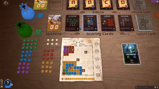 Cartographers Playthrough (via Tabletopia) - Play Along! (It's Game Time! S1E1) смотреть онлайн