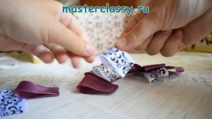 Украшения для девочек своими руками. Бант – галстук из лент для школы. Видео урок для начинающих