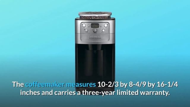 Cuisinart DGB-900BC Grind & Brew Thermal 12-Cup Automatic Coffeemaker Review смотреть онлайн