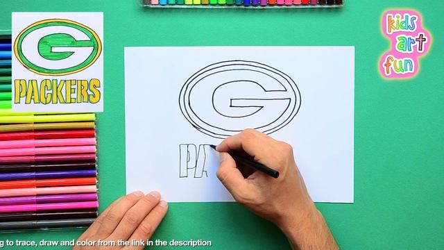 How to draw Green Bay Packers logo (NFL team) смотреть онлайн